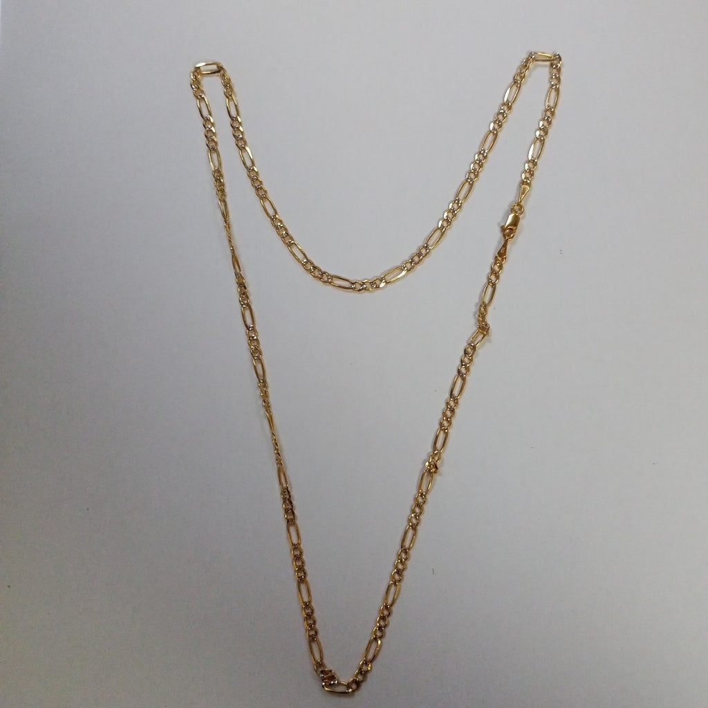 CADENAS 3X1 DIAMANTADA ORO 14K 55 CM 8.4 GR (NUEVO)