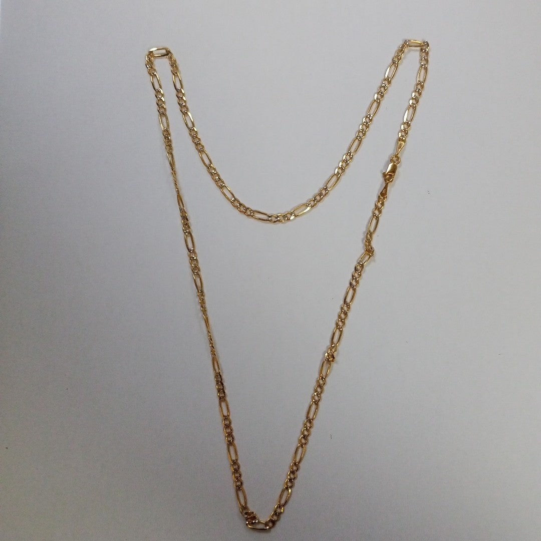 CADENAS 3X1 DIAMANTADA ORO 14K 55 CM 8.4 GR (NUEVO)