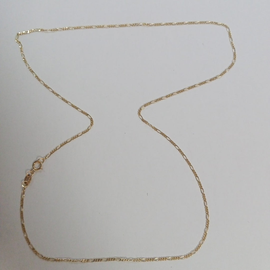 CADENAS TEJIDO 3X1 ORO 14K 55 CM 2.7 GR (NUEVO)