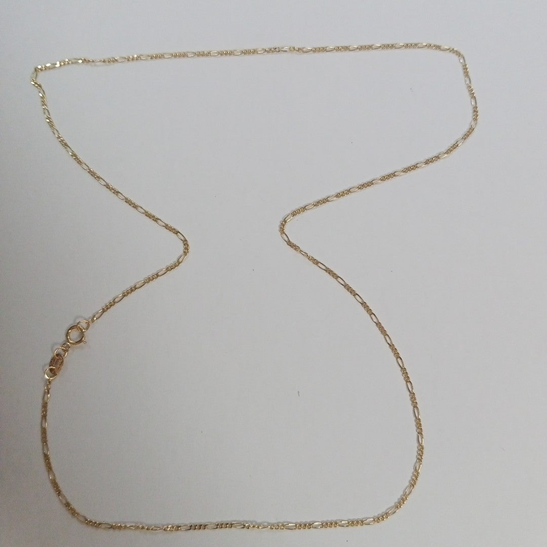 CADENAS TEJIDO 3X1 ORO 14K 55 CM 2.7 GR (NUEVO)