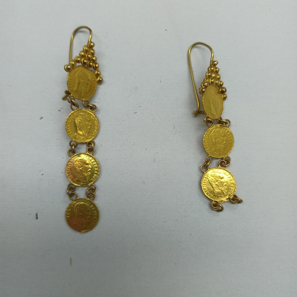 ARETES PAR ORO 14 K 6,10 GRMS (SEMINUEVO)
