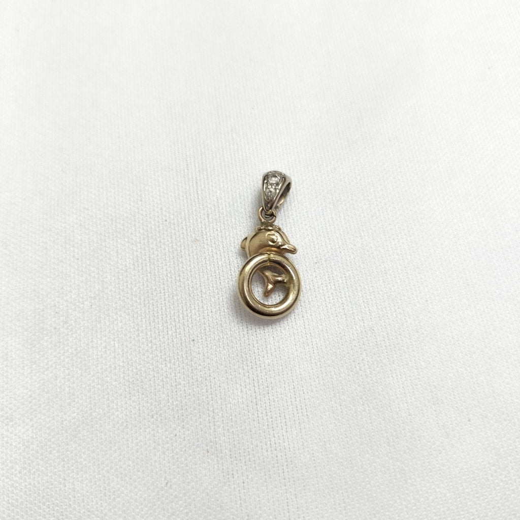 DIJE ORO COMBINADO 14 K 1,30 GRMS (SEMINUEVO)