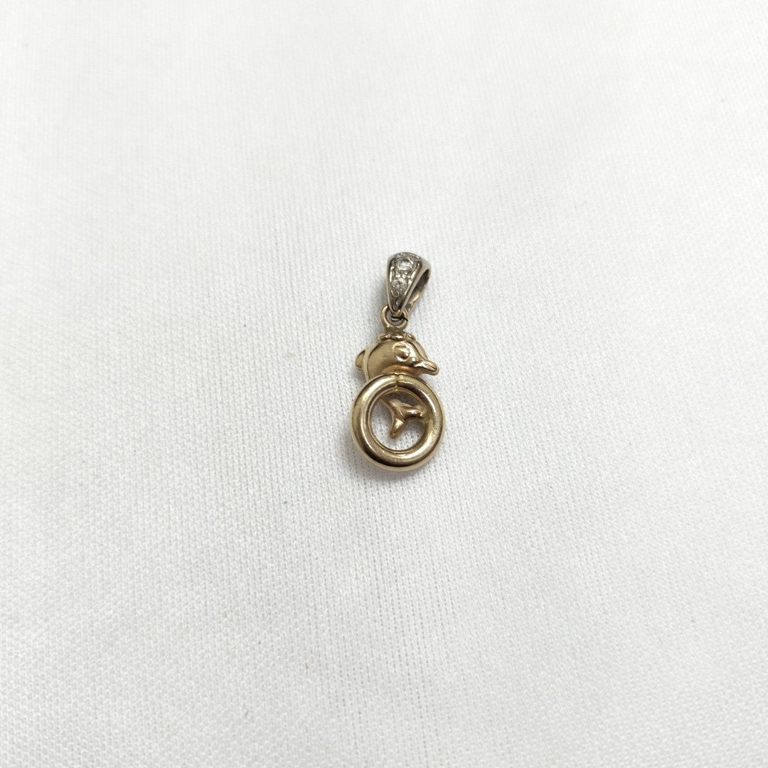 DIJE ORO COMBINADO 14 K 1,30 GRMS (SEMINUEVO)