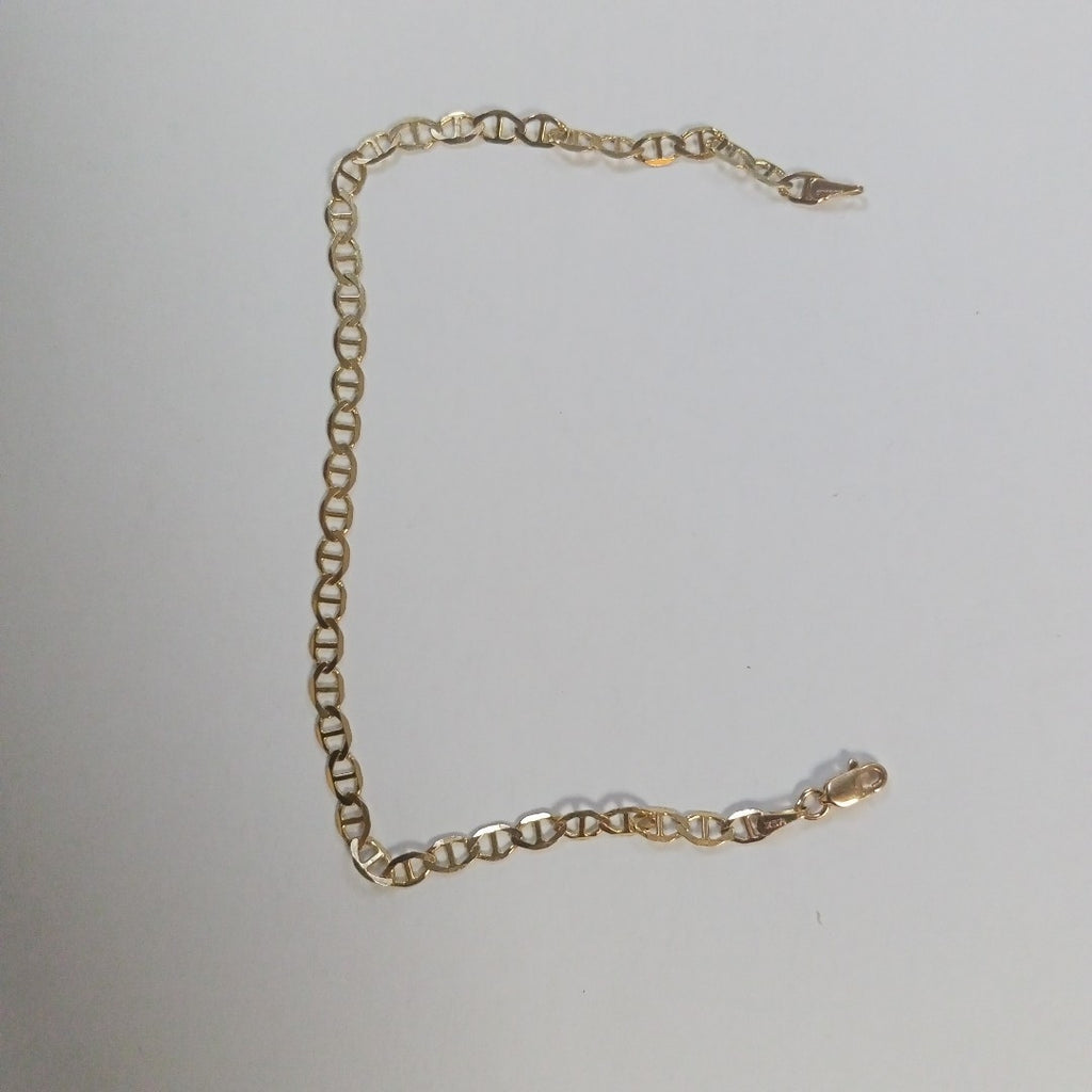 PULSERAS TEJIDO MARINERA ORO 14K 21 CM 3.4 GR (NUEVO)