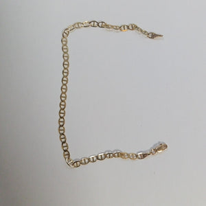 PULSERAS TEJIDO MARINERA ORO 14K 21 CM 3.4 GR (NUEVO)