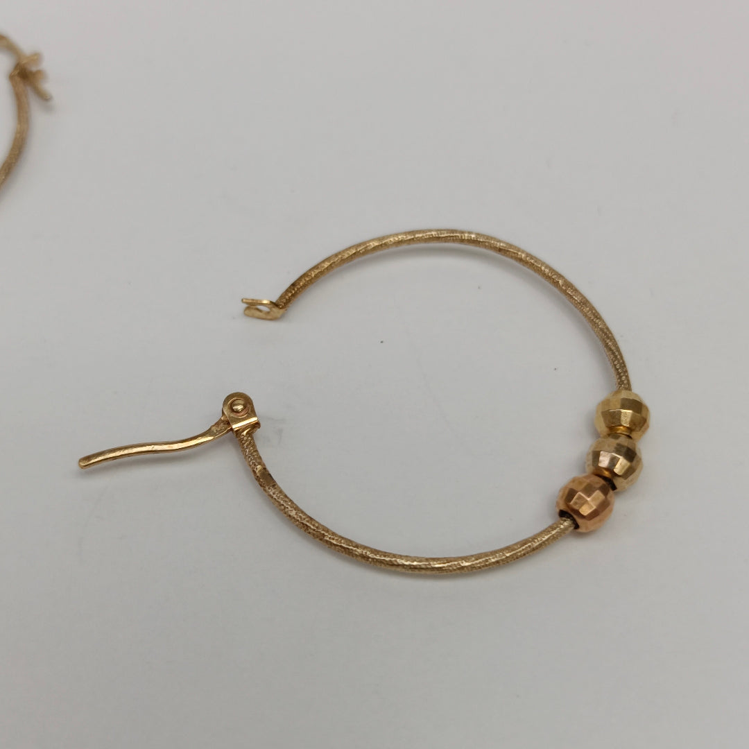 ARRACADAS PAR ORO 14 K 2.8 GRMS (SEMINUEVO)