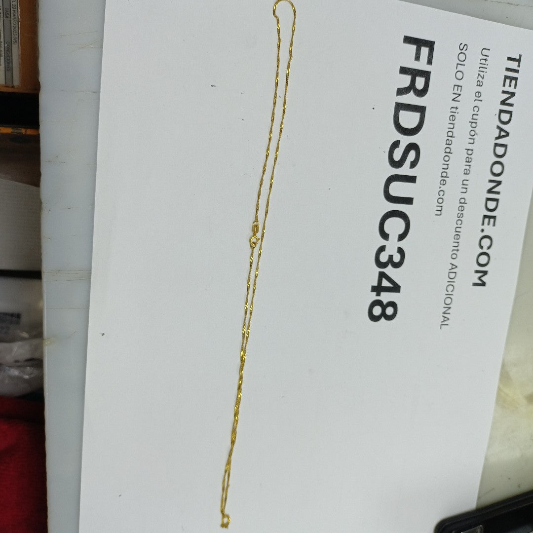 CADENA ORO 14 K 1.3 GRMS (SEMINUEVO)