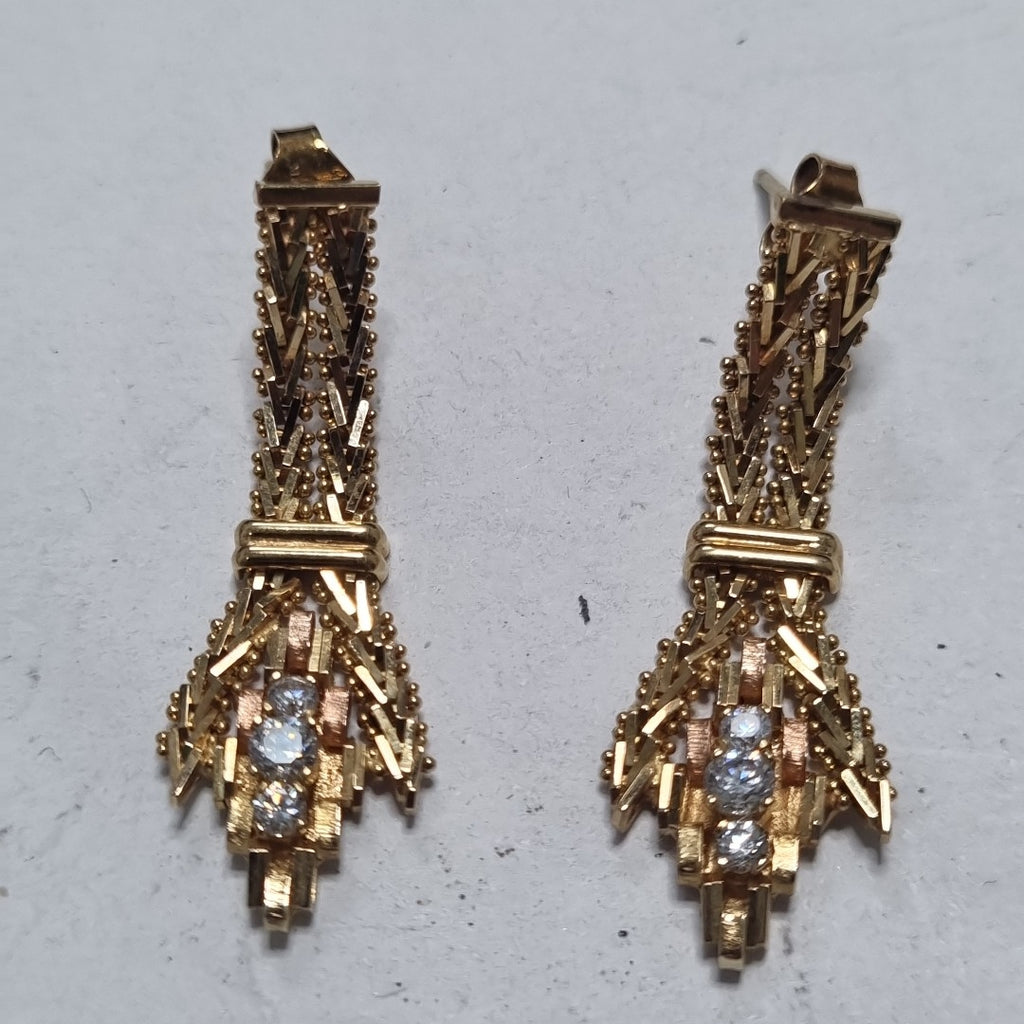ARETES PAR ORO 14 K 6.5 GRMS (SEMINUEVO)