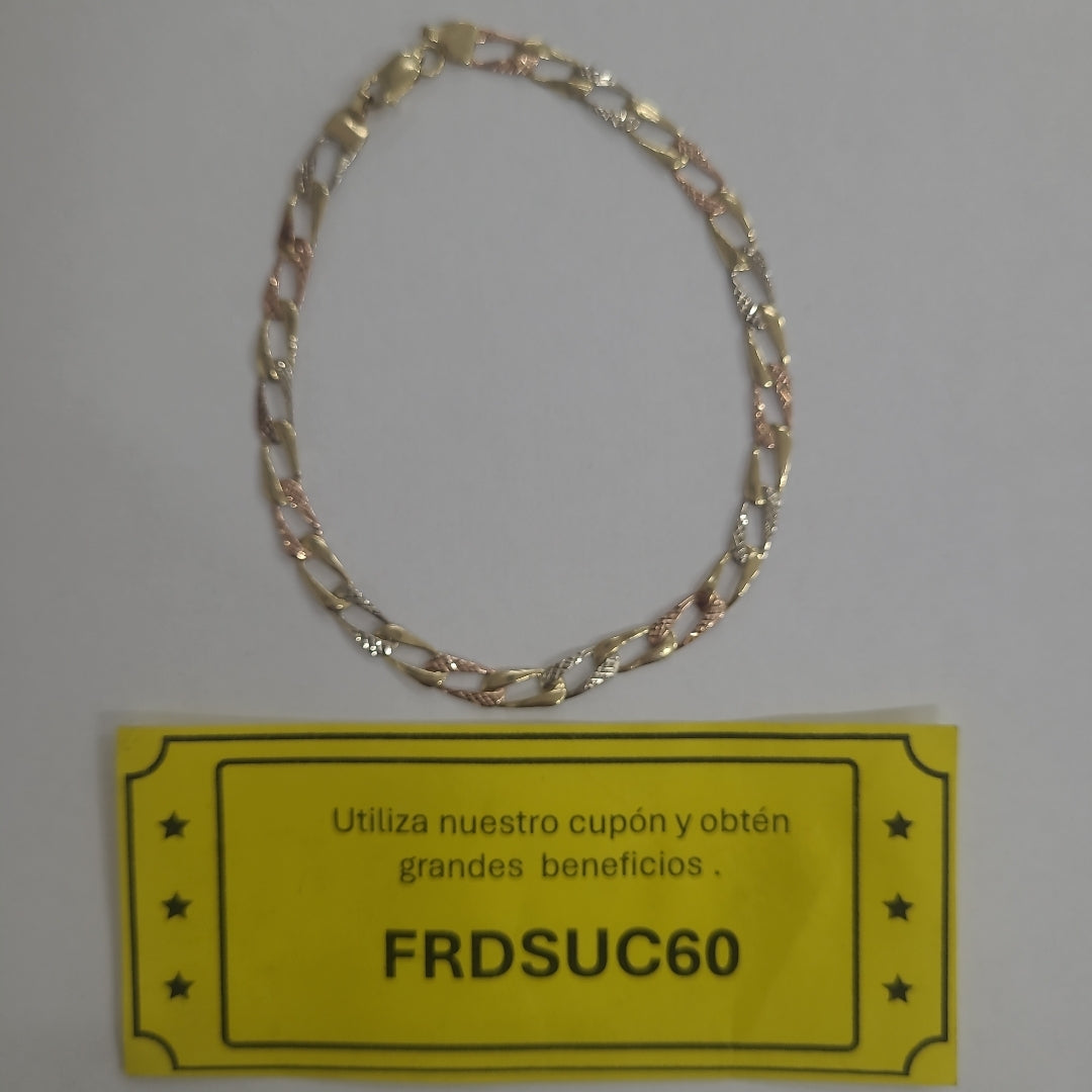 PULSERA ORO,ORO COMBINADO 14 K 3,10 GRMS (SEMINUEVO)