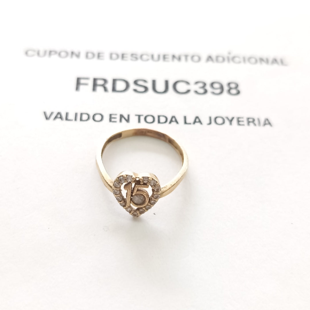 ANILLO ORO 10 K 1,40 GRMS (SEMINUEVO)