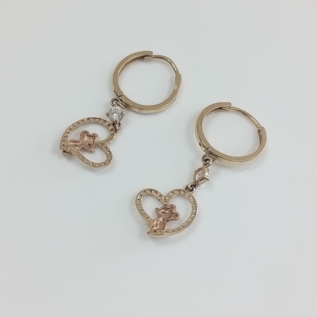 ARRACADAS PAR ORO 14 K 2.1 GRMS (SEMINUEVO)