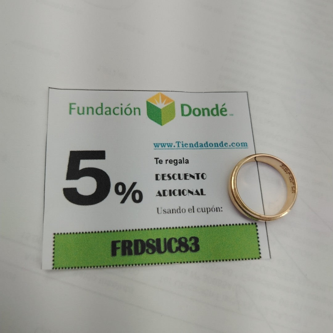 ARGOLLA ORO 14 K 2.3 GRMS (SEMINUEVO)