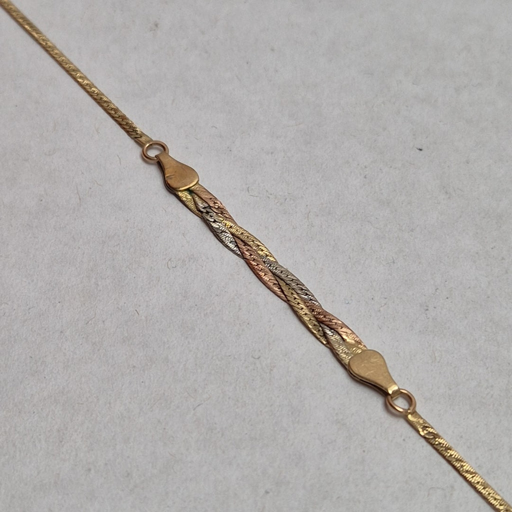 PULSERA ORO, ORO COMBINADO 10 K 2.4 GRMS (SEMINUEVO)
