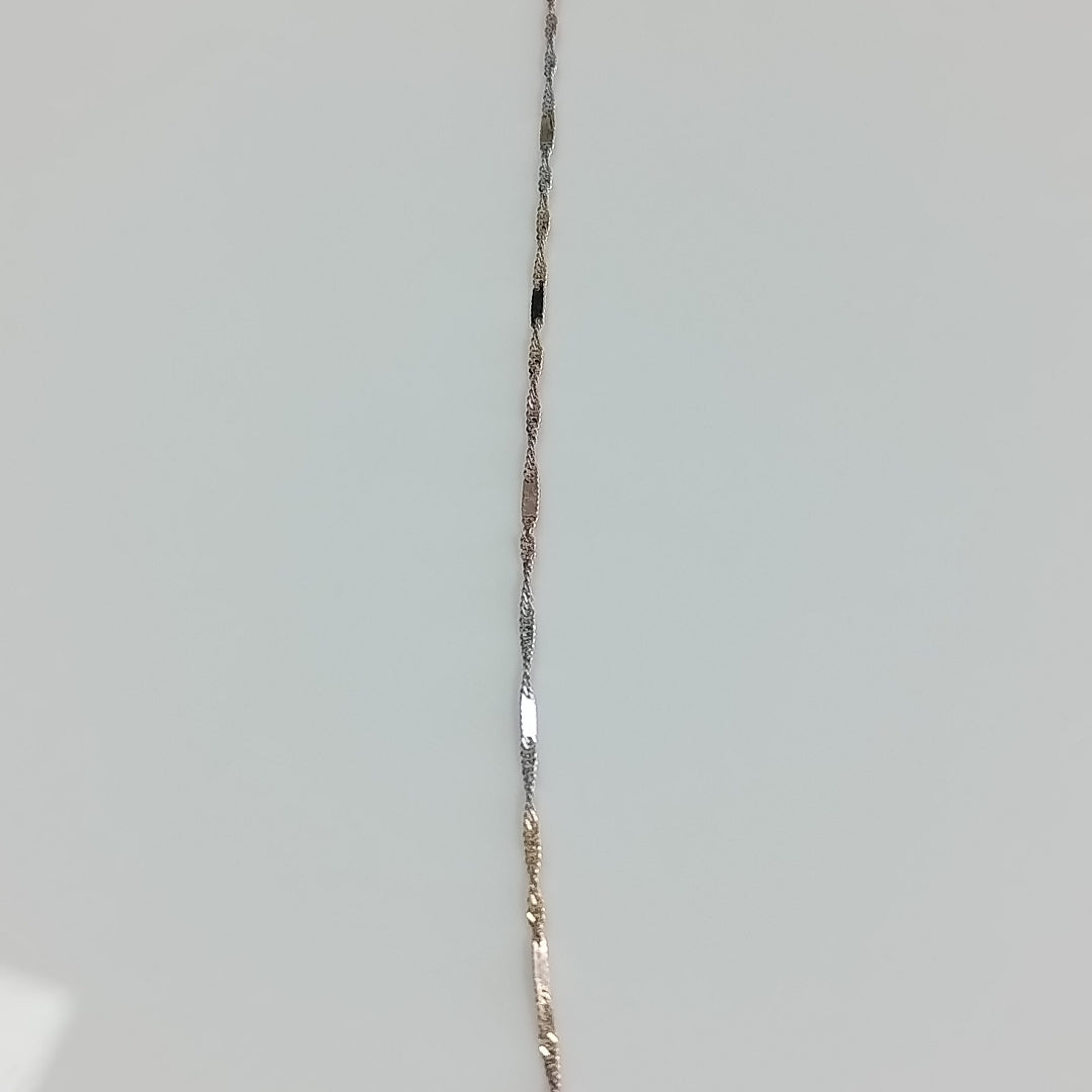 CADENA ORO, RODIADO 10 K 0.9 GRMS (SEMINUEVO)