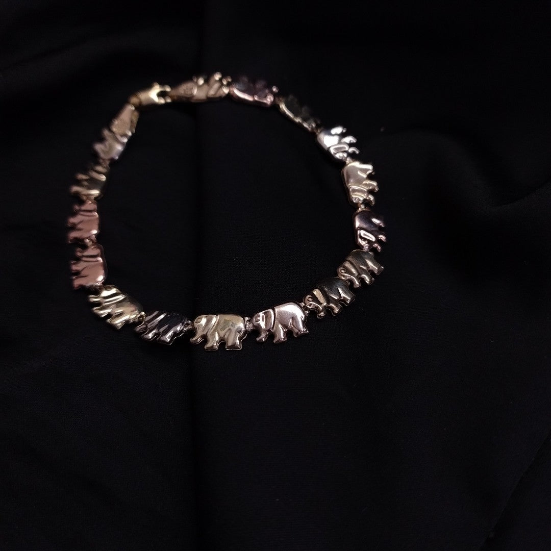 PULSERA ORO, ORO COMBINADO 10 K 5.2 GRMS (SEMINUEVO)