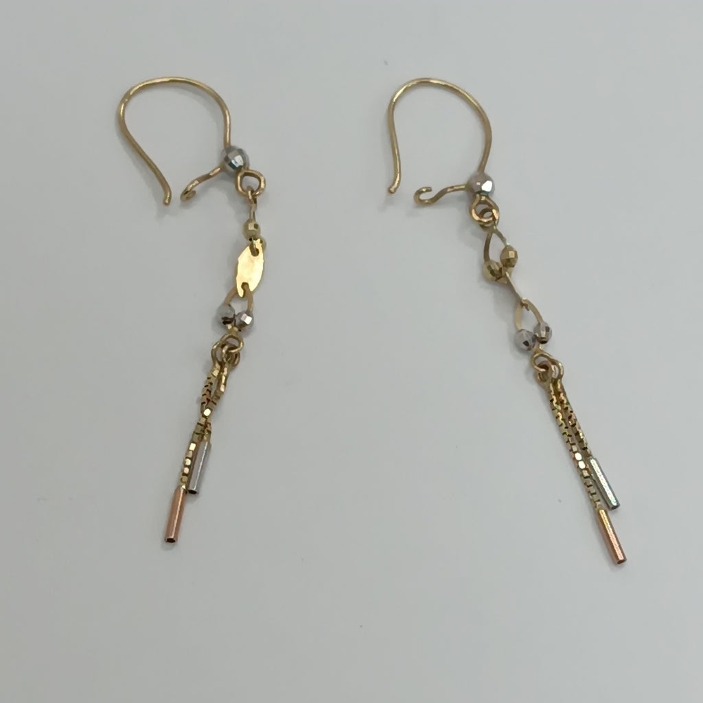 ARETES PAR ORO 14 K 1.3 GRMS (SEMINUEVO)