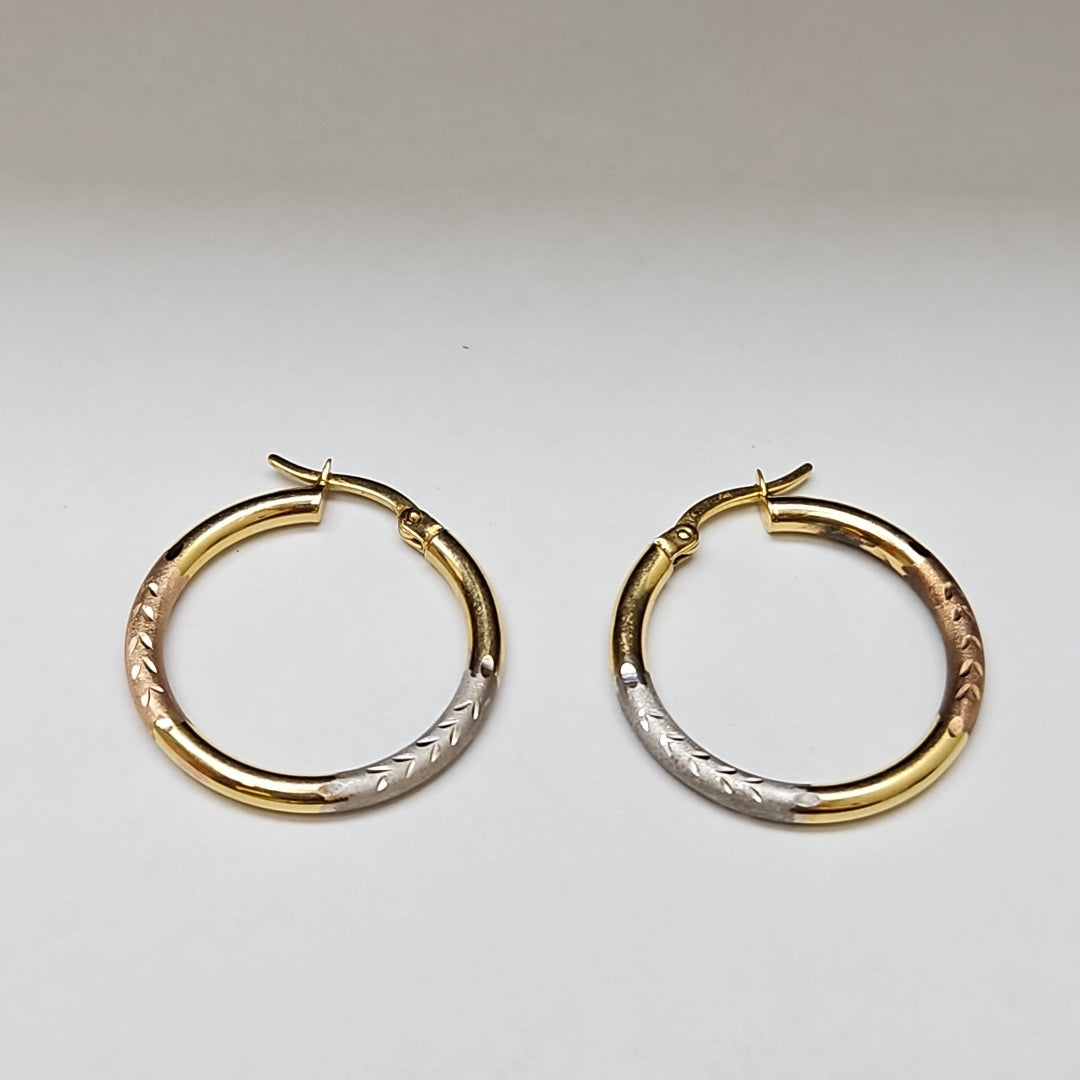 ARRACADAS PAR ORO 14 K 2,30 GRMS (SEMINUEVO)