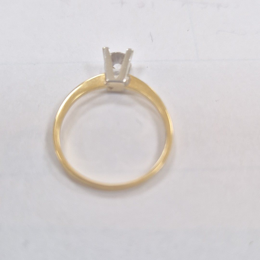 ANILLITO,SOLITARIO ORO 14 K 1,90 GRMS (SEMINUEVO)