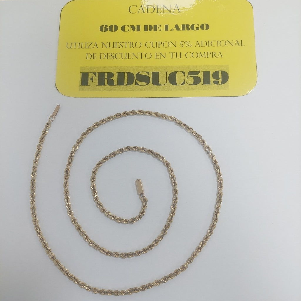 CADENA ORO 14 K 18,50 GRMS (SEMINUEVO)