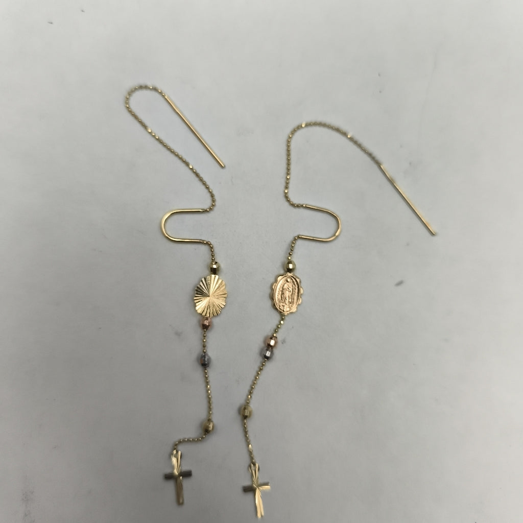 ARETES PAR ORO 14 K 3.4 GRMS (SEMINUEVO)