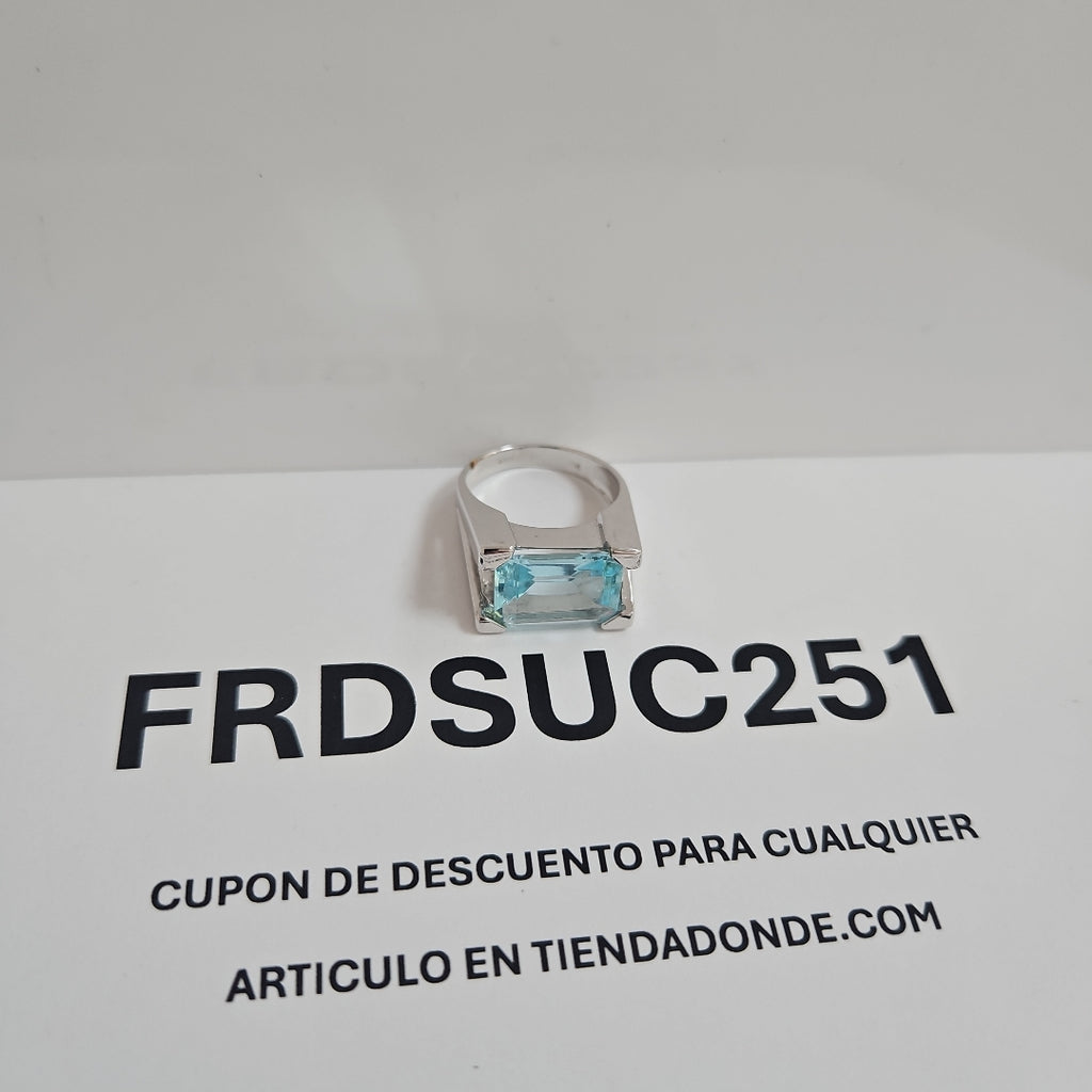 ANILLO ORO BLANCO 14 K 7,80 GRMS (SEMINUEVO)