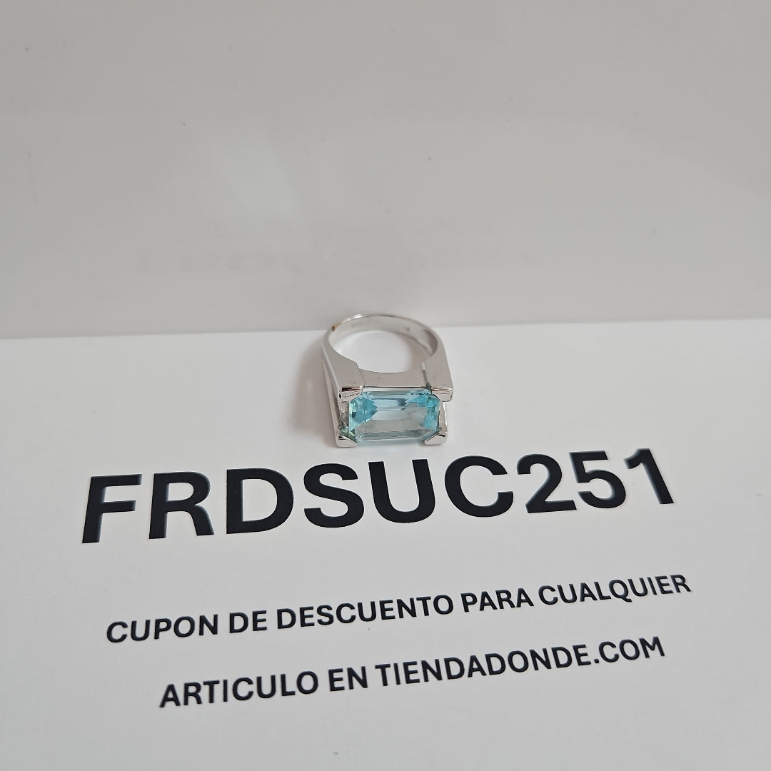 ANILLO ORO BLANCO 14 K 7,80 GRMS (SEMINUEVO)
