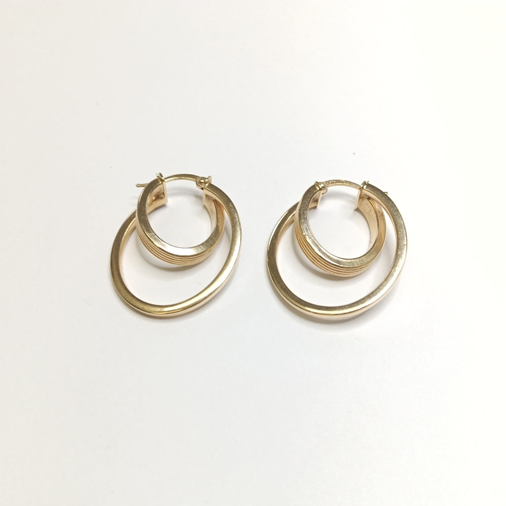 ARRACADAS PAR ORO 14 K 3,90 GRMS (SEMINUEVO)