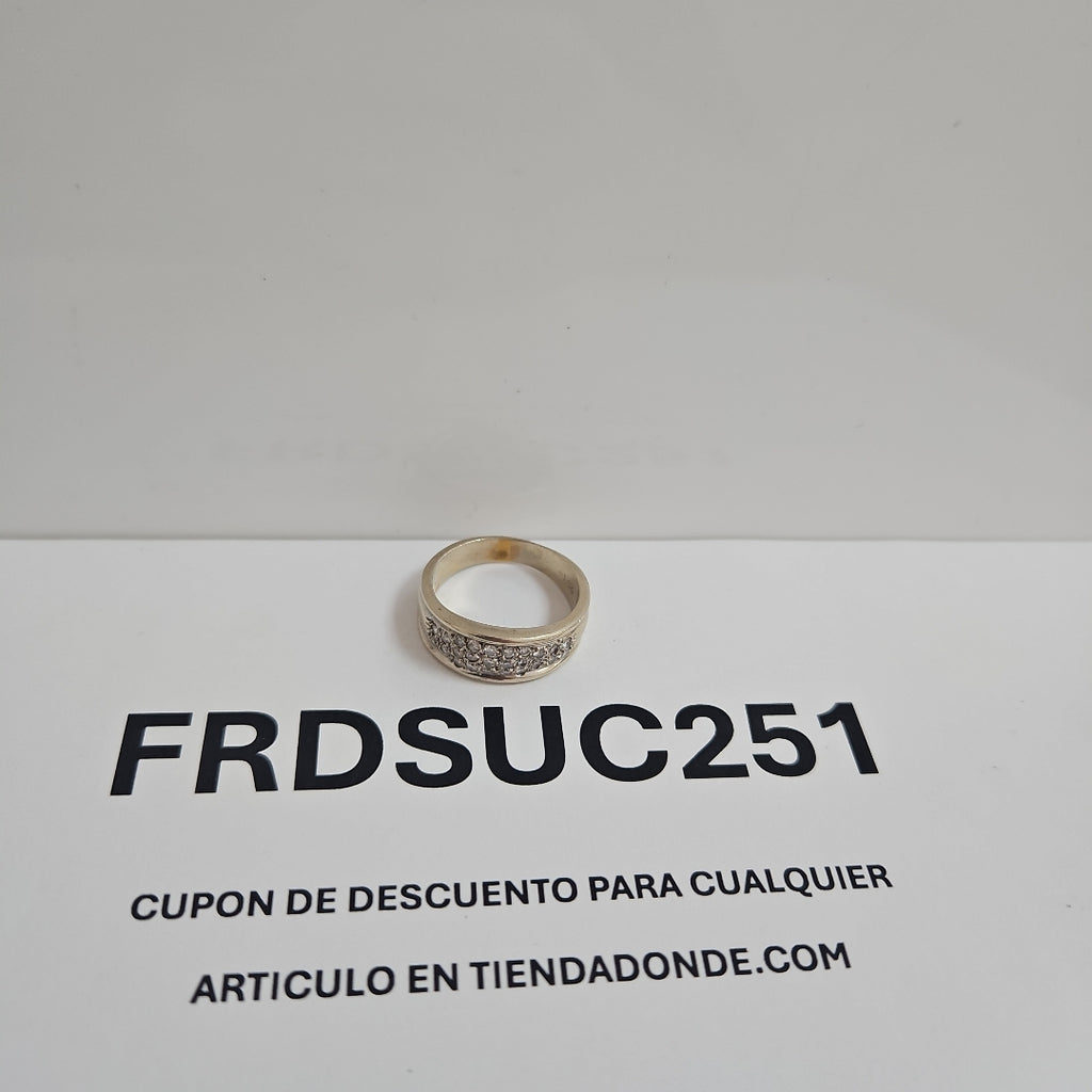 ANILLO ORO BLANCO 14 K 6,90 GRMS (SEMINUEVO)