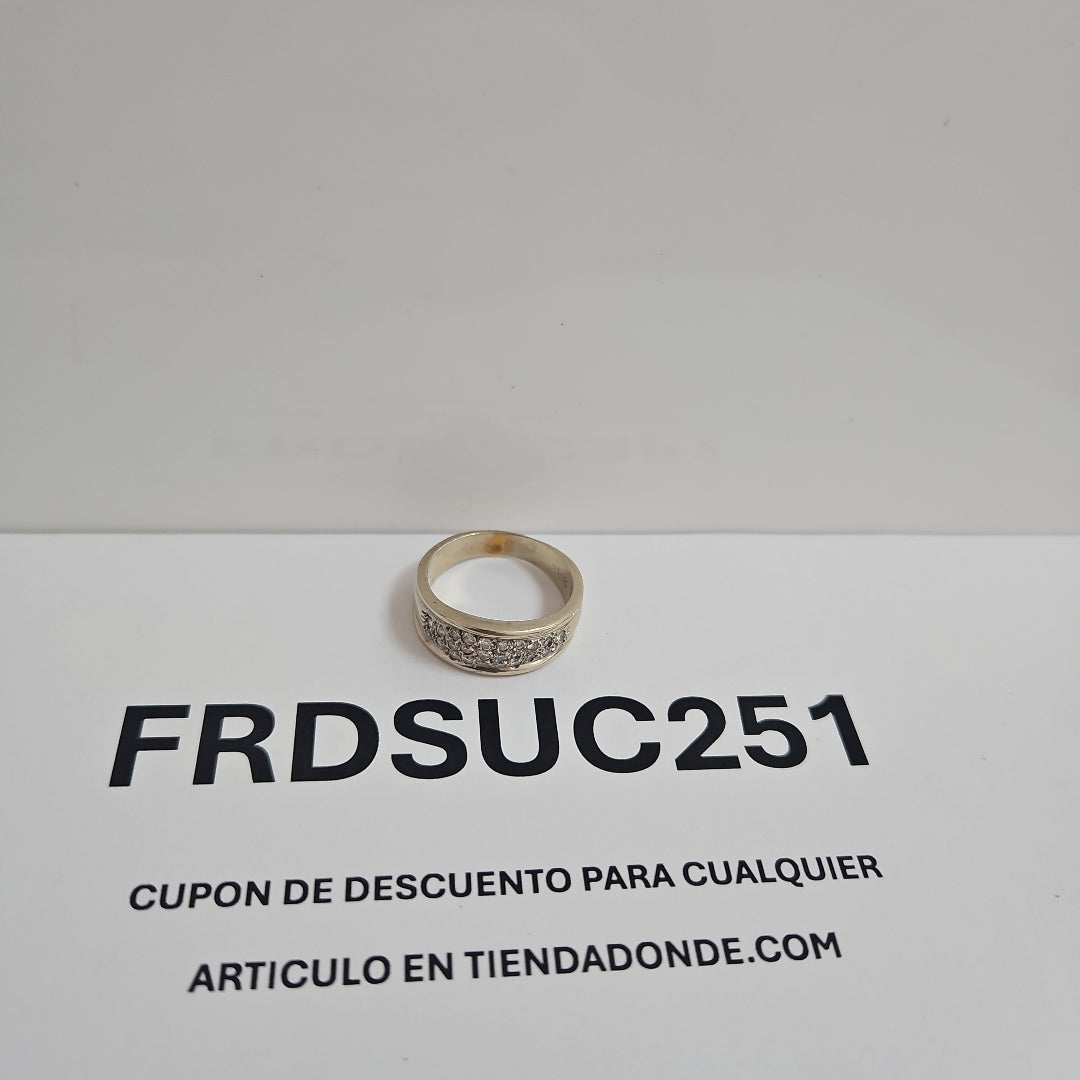 ANILLO ORO BLANCO 14 K 6,90 GRMS (SEMINUEVO)