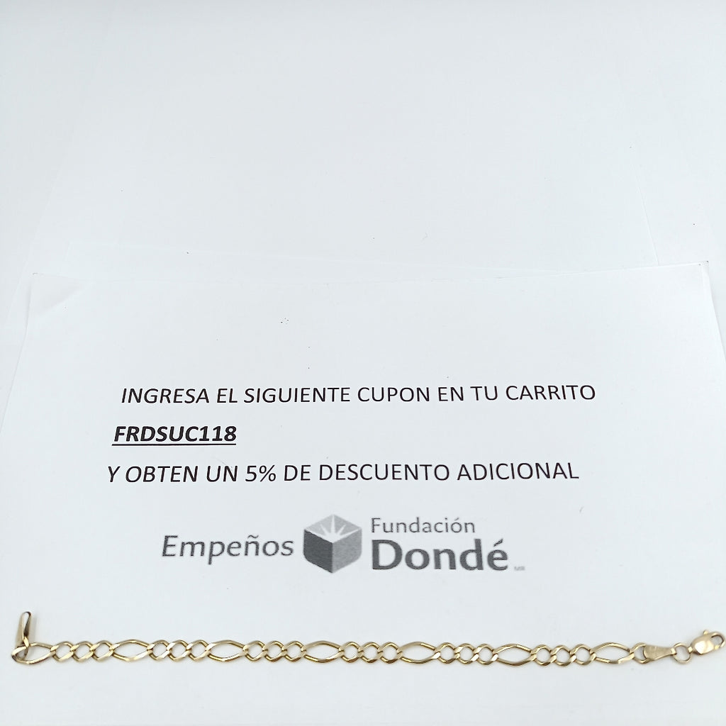 PULSERA ORO 10 K 3.7 GRMS (SEMINUEVO)