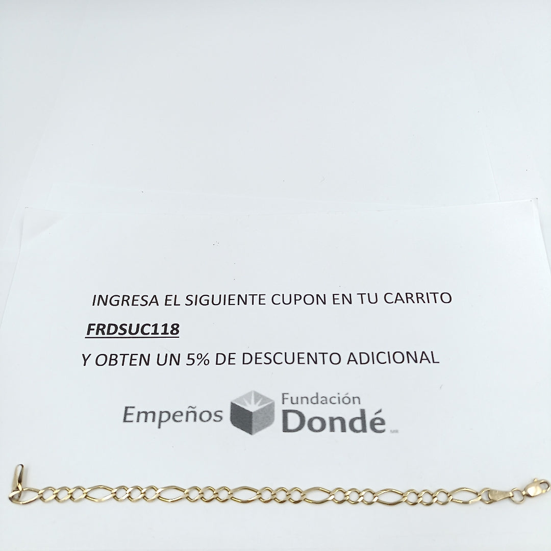 PULSERA ORO 10 K 3.7 GRMS (SEMINUEVO)