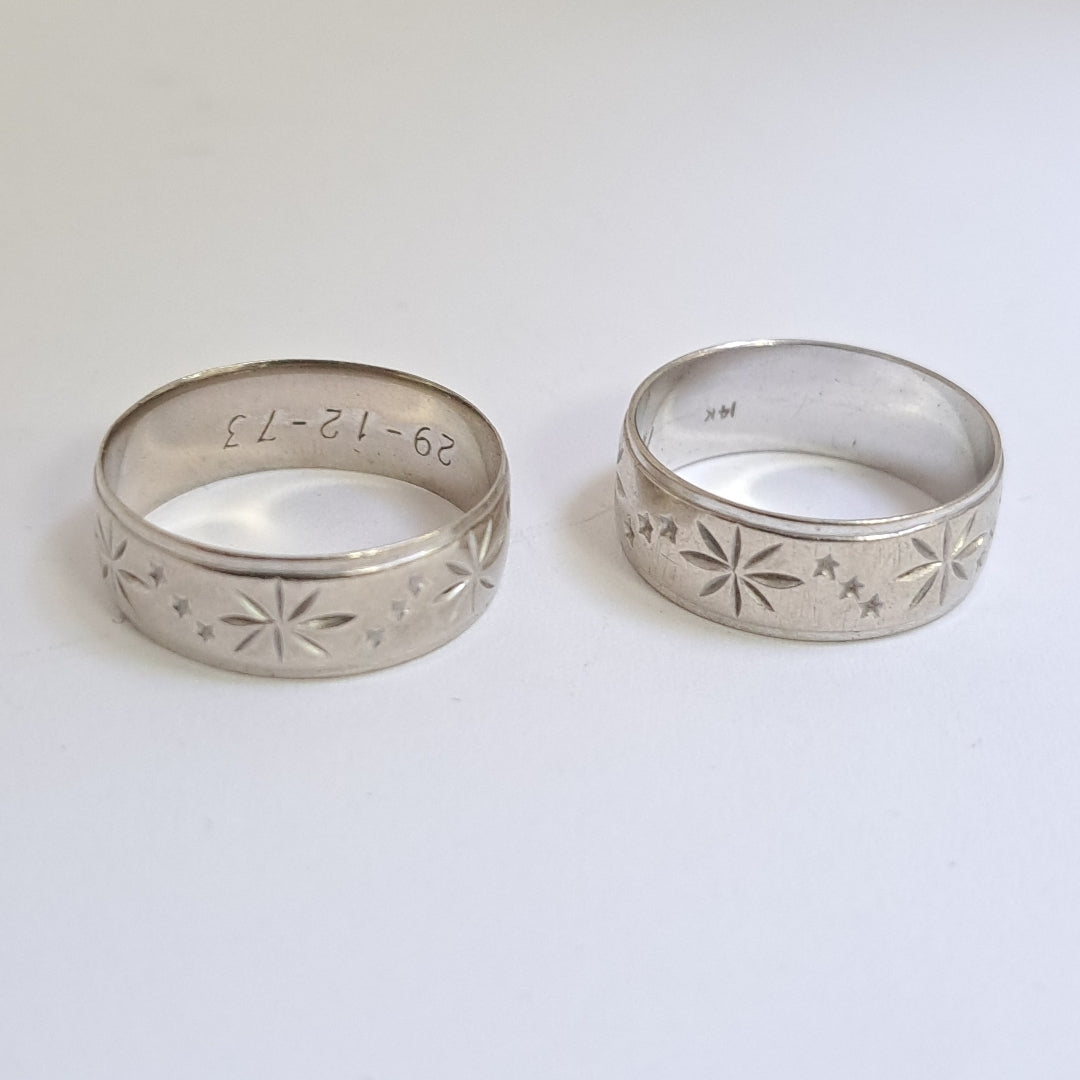 ARGOLLA ORO, ORO BLANCO 14 K 6.8 GRMS (SEMINUEVO)