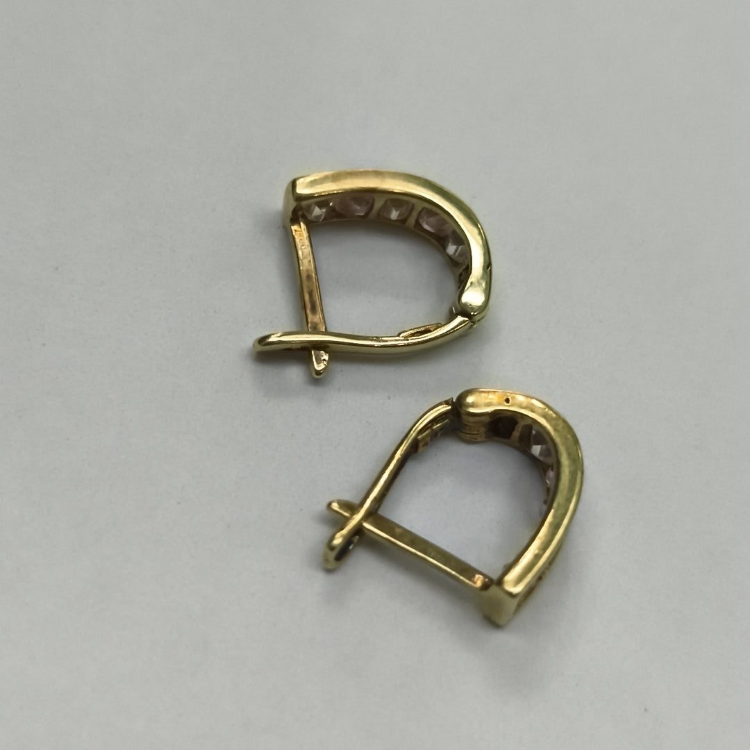 ARRACADAS PAR ORO 14 K 1,60 GRMS (SEMINUEVO)