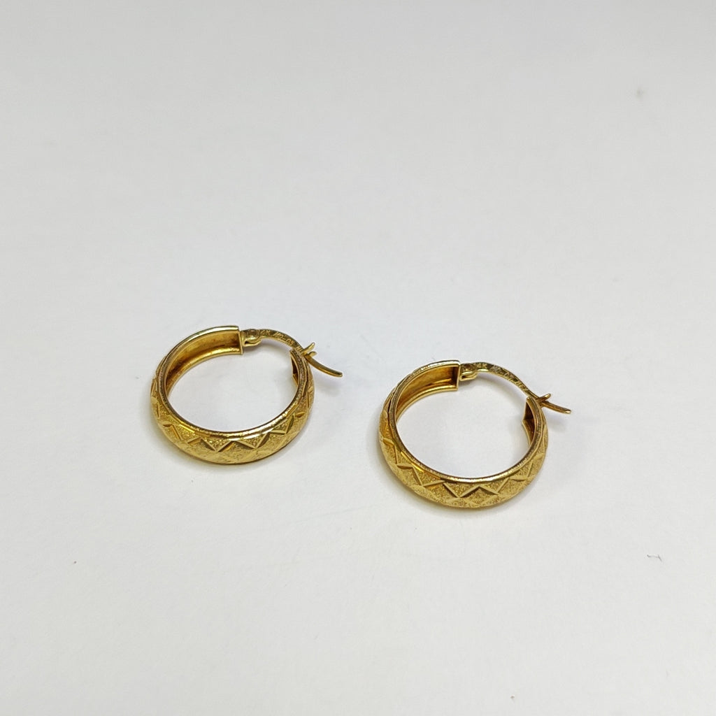 ARRACADAS PAR ORO 14 K 3,00 GRMS (SEMINUEVO)