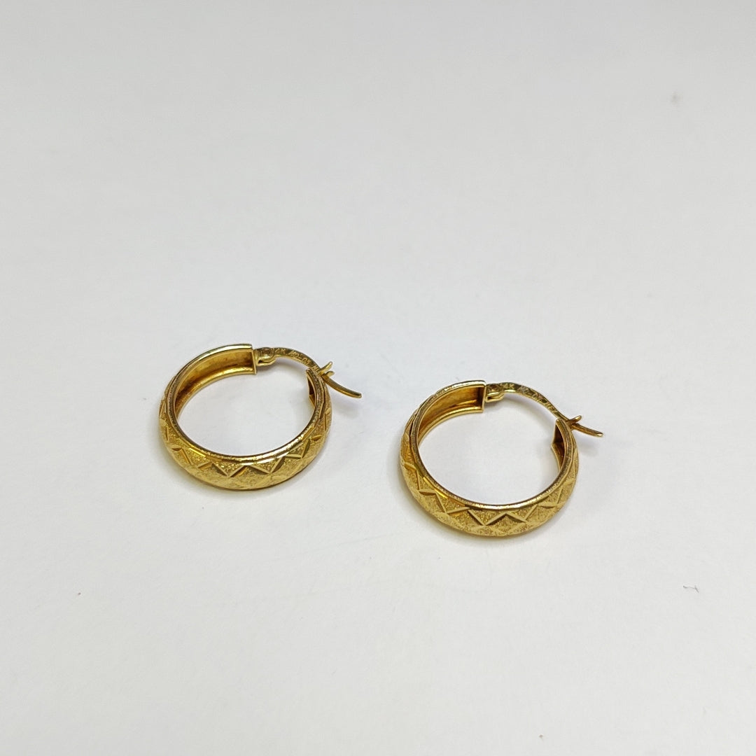 ARRACADAS PAR ORO 14 K 3,00 GRMS (SEMINUEVO)