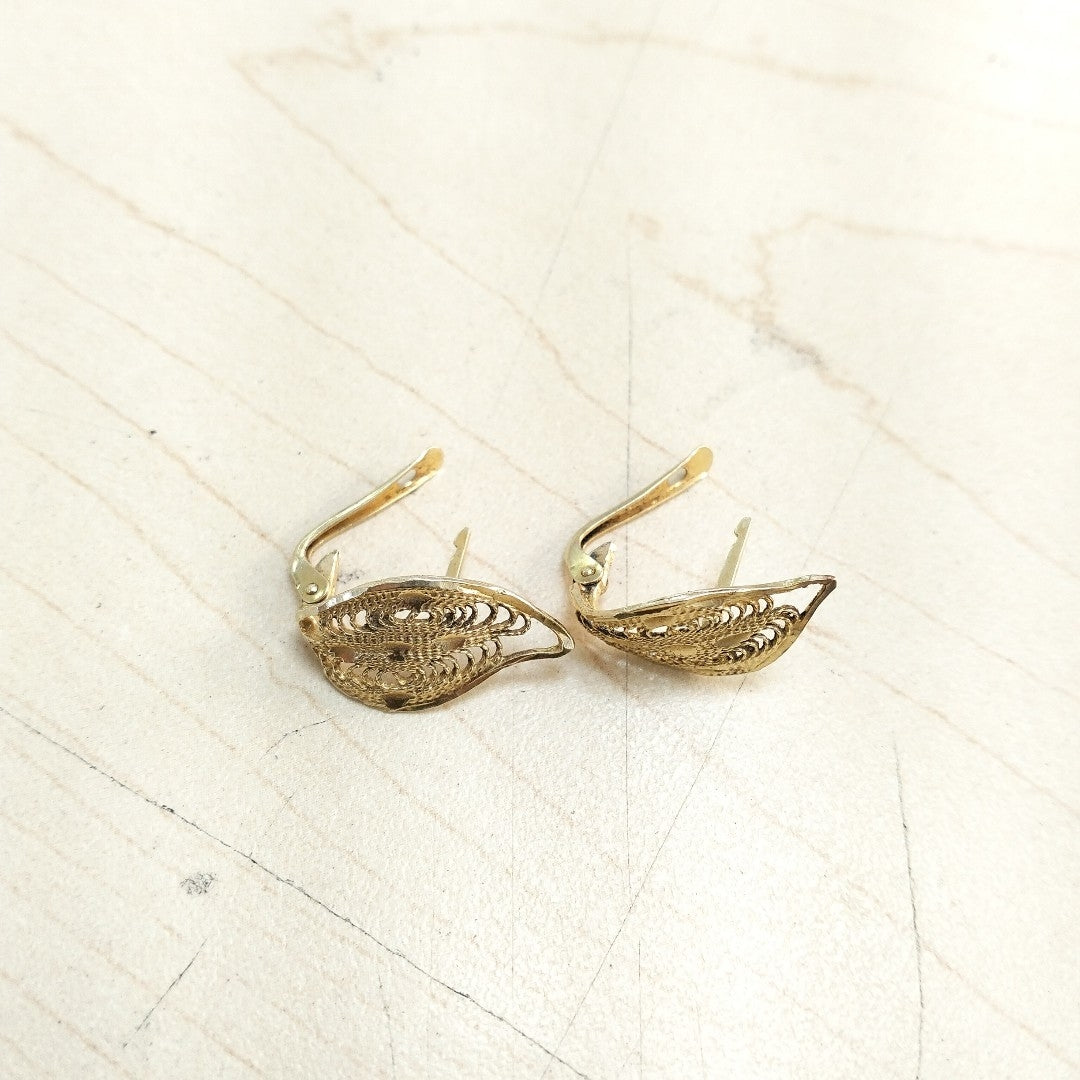 ARETES PAR ORO 14 K 3.7 GRMS (SEMINUEVO)