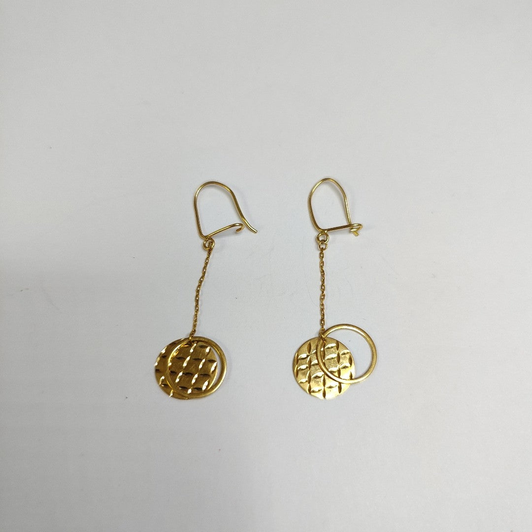ARETES PAR ORO 14 K 2.3 GRMS (SEMINUEVO)