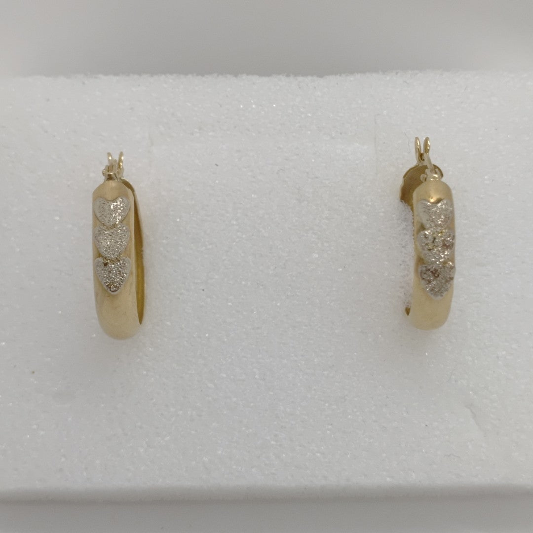 ARRACADAS PAR ORO 10 K 3 GRMS (SEMINUEVO)