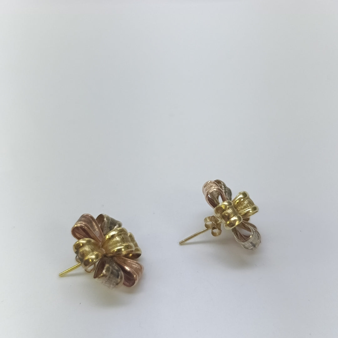 BROQUELES PAR ORO COMBINADO 14 K 3,70 GRMS (SEMINUEVO)