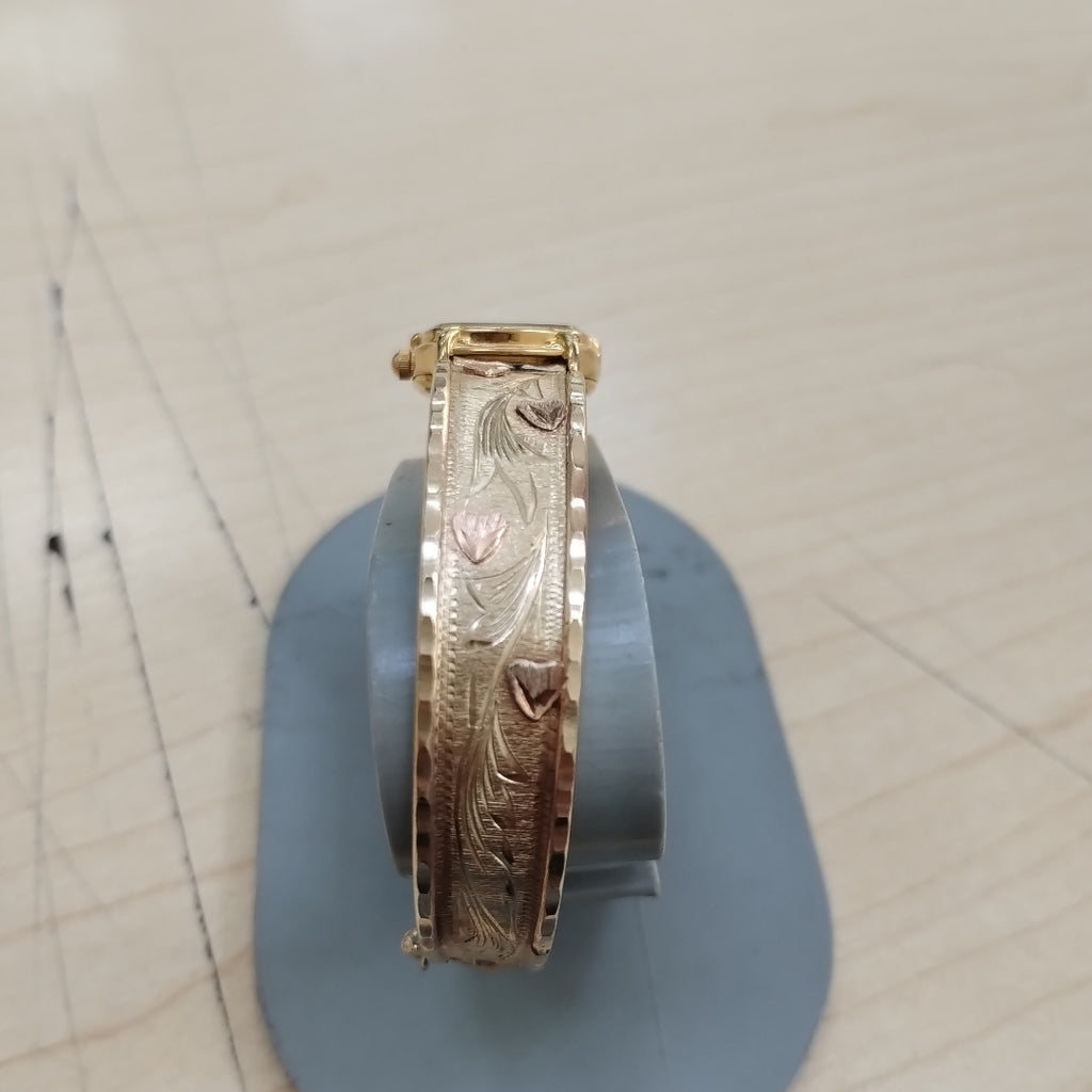 RELOJ CAJA ACERO PULSO ORO ORO 10 K 19.8 GRMS (SEMINUEVO)