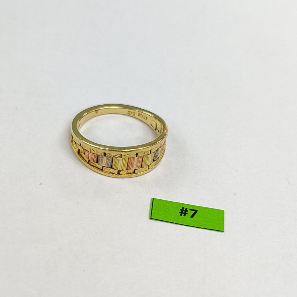ANILLITO ORO COMBINADO 14 K 3.4 GRMS (SEMINUEVO)