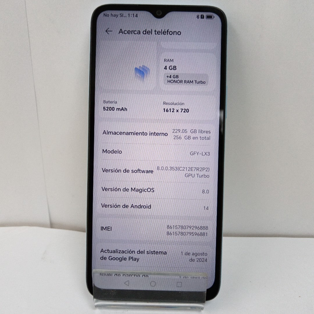 CELULAR HONOR X5B PLUS GFY-LX3 (2024) 256 GB 4 GB RAM (SEMINUEVO)