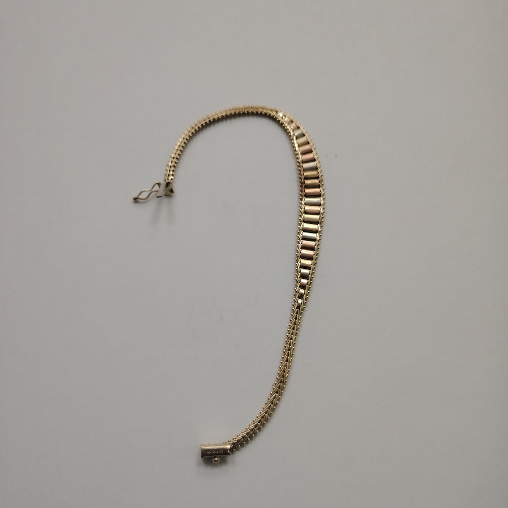 PULSERA ORO, ORO COMBINADO 14 K 8.7 GRMS (SEMINUEVO)