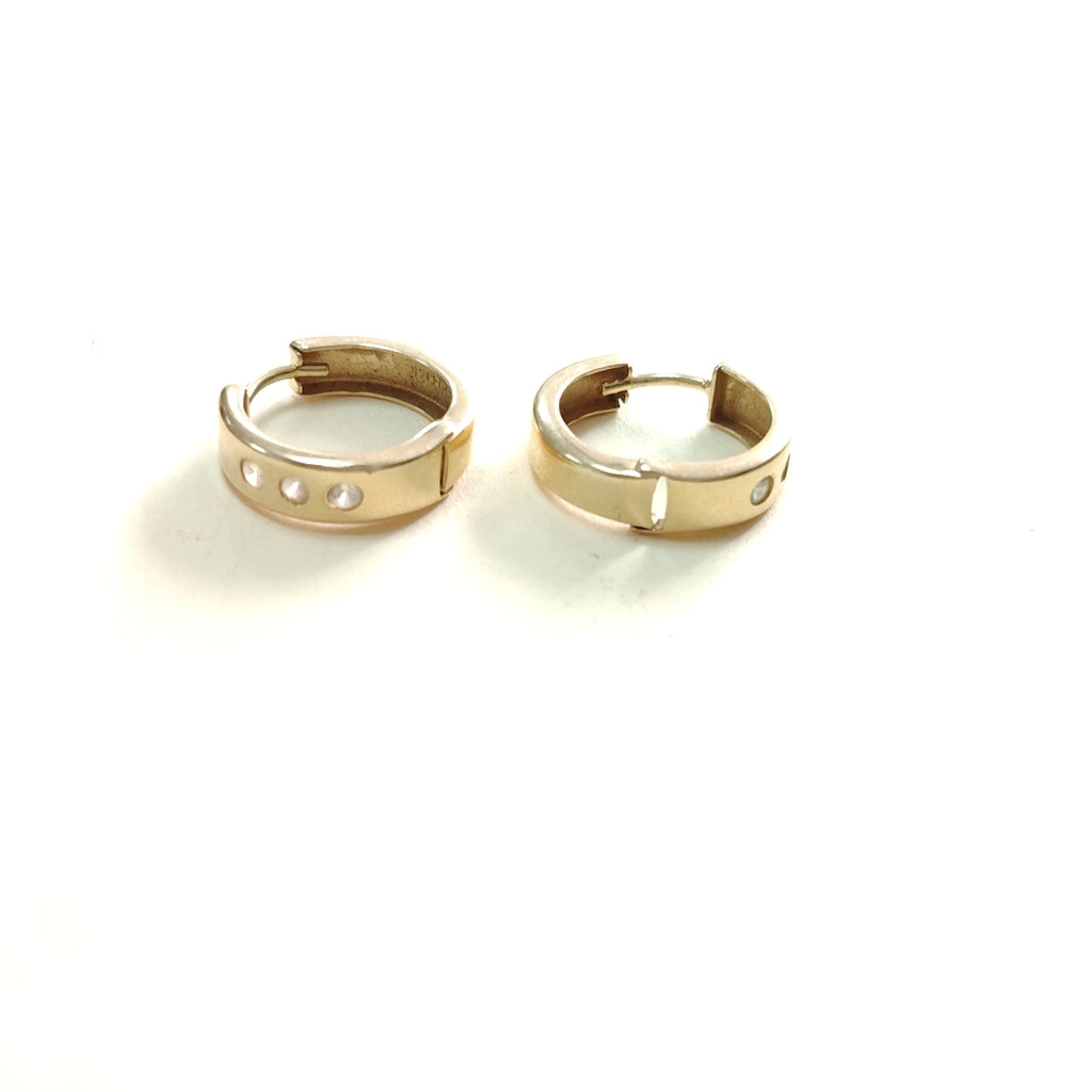 ARRACADAS PAR ORO 14 K 1.8 GRMS (SEMINUEVO)