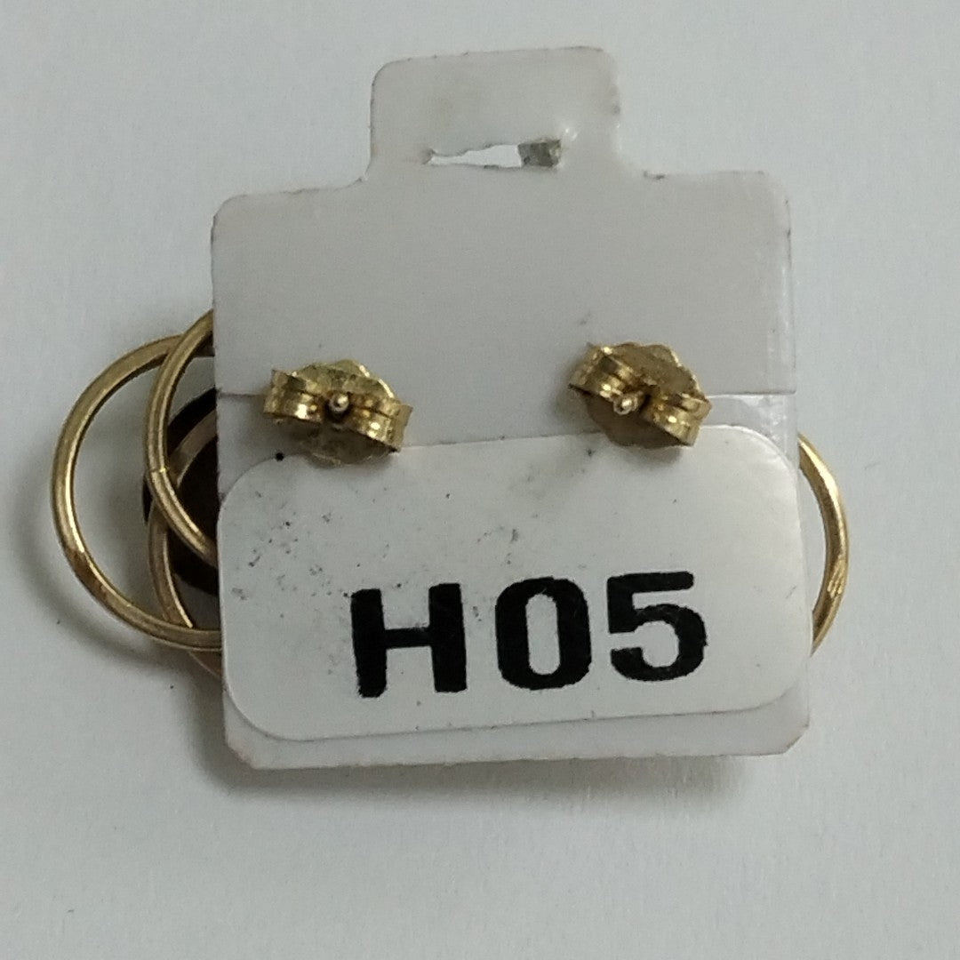 ARETES PAR ORO 14 K 2,20 GRMS (SEMINUEVO)