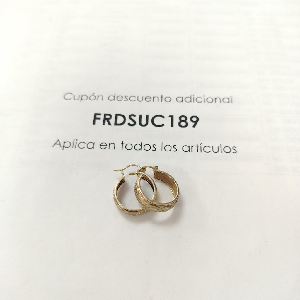ARRACADAS PAR ORO 10 K 2.5 GRMS (SEMINUEVO)