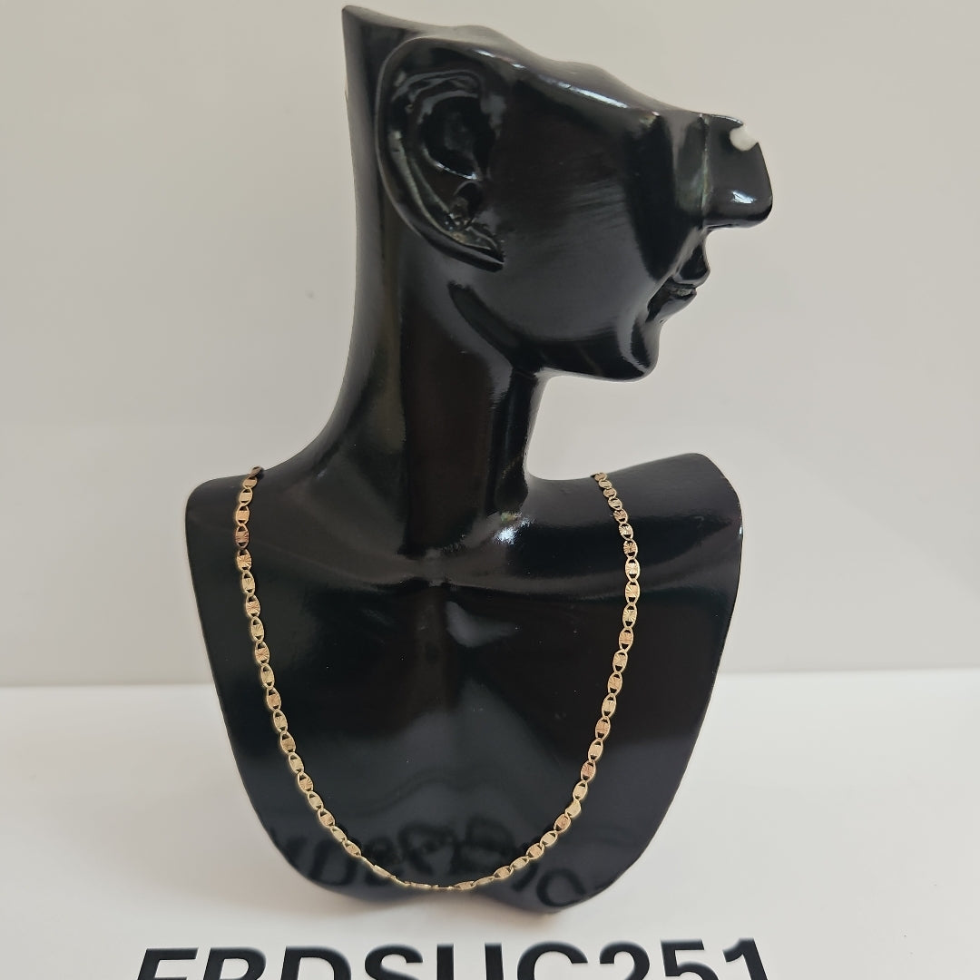 CADENA ORO, ORO COMBINADO 10 K 1.5 GRMS (SEMINUEVO)