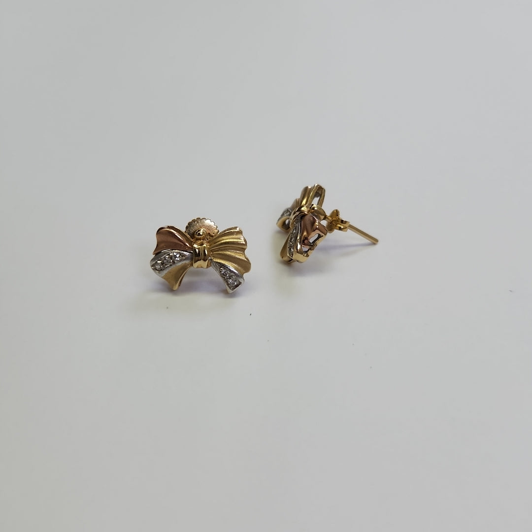 BROQUELES PAR ORO 14 K 3,40 GRMS (SEMINUEVO)