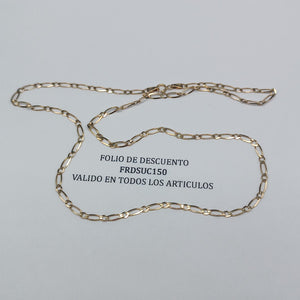 CADENA ORO 14 K 3.4 GRMS (SEMINUEVO)