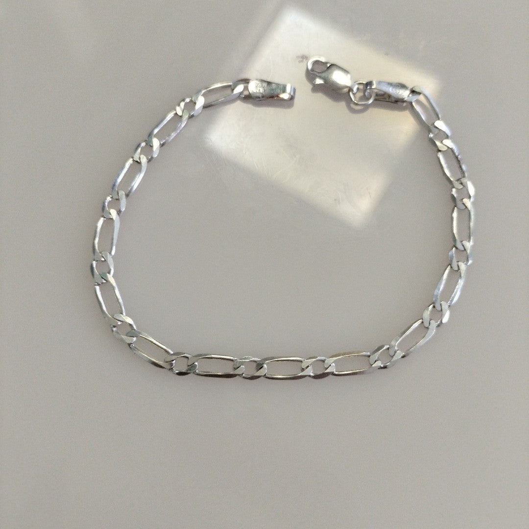PULSERA TEJIDO 1X1 PLATA .925 18 CM 3.4 GR (NUEVO)